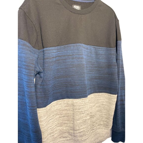 Rebel Star colorblocked heathered crewneck men's sweatshirt Medium - Picture 3 of 5